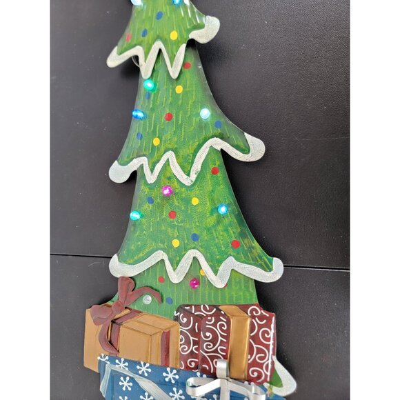 Metal light up Xmas tree lawn decor hanging home unique - Picture 4 of 9